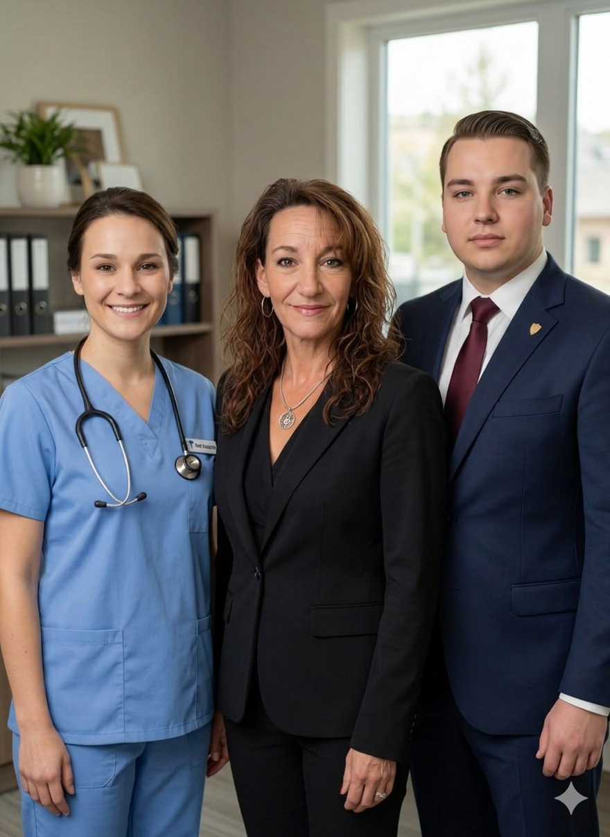 The Crest Claims team — Katemarie Brasington, Marian 'Chrisie' Brasington, and Byron Brasington